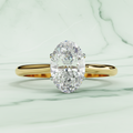 Oval Lab Grown Diamond  Solitaire Ring